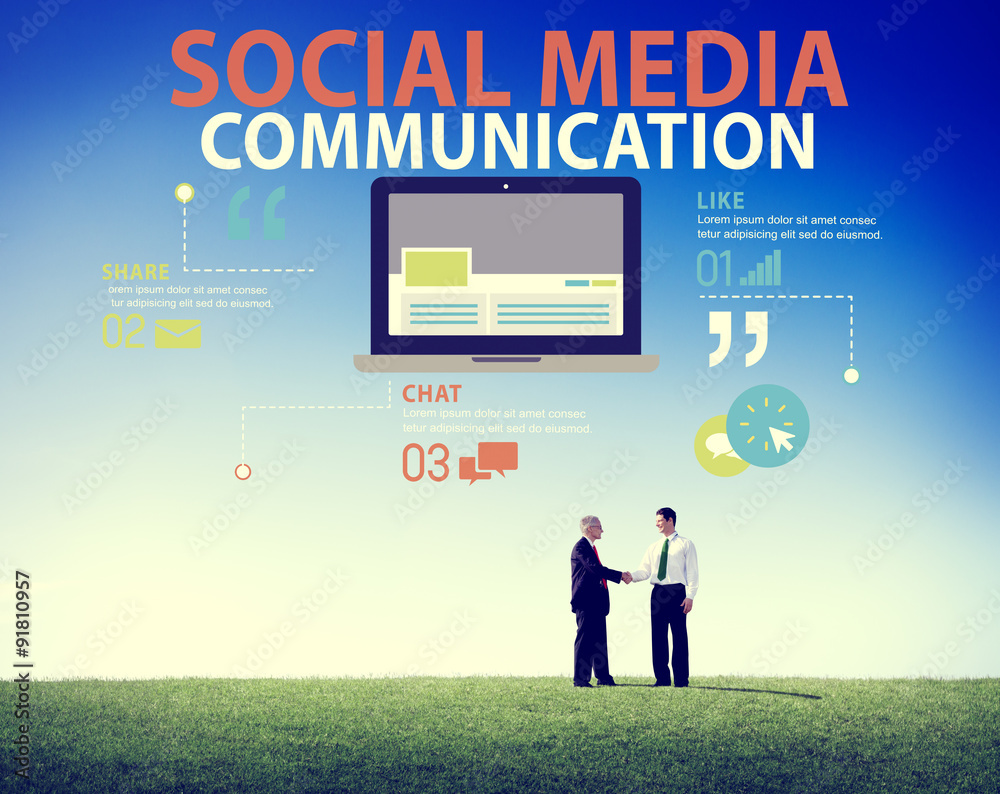 Social Media Social Networking Technology Connection Concept