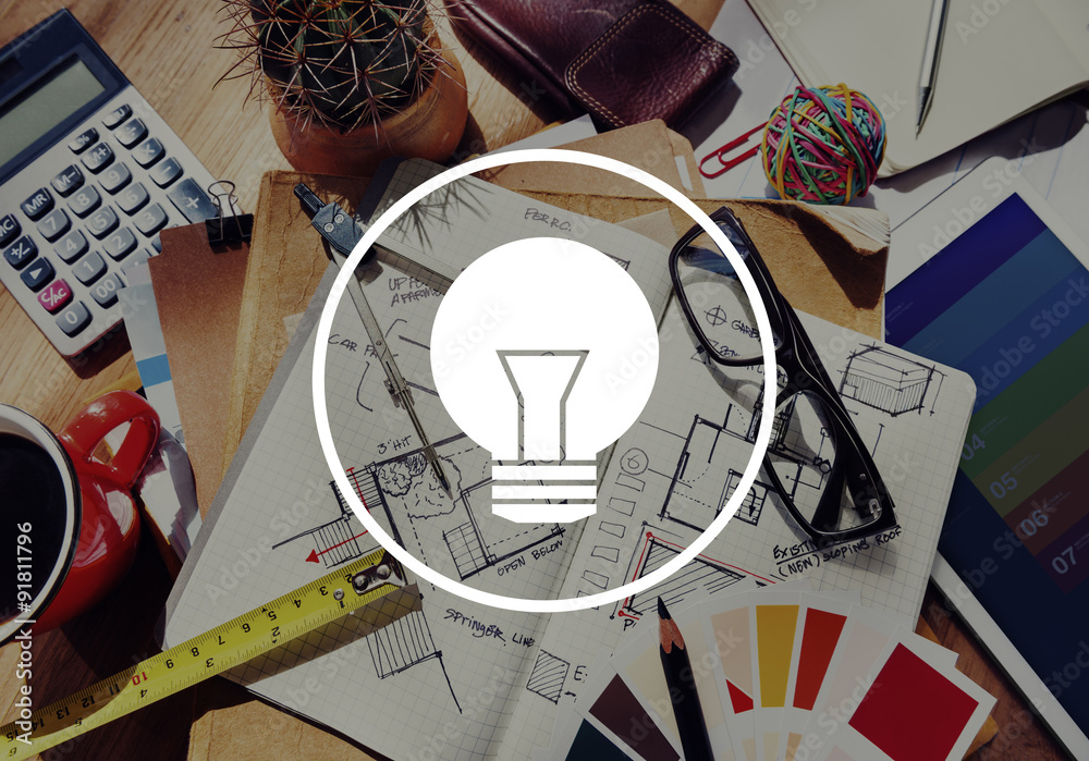 Light Bulb Ideas Inspiration VIsion Innovation Power Concept