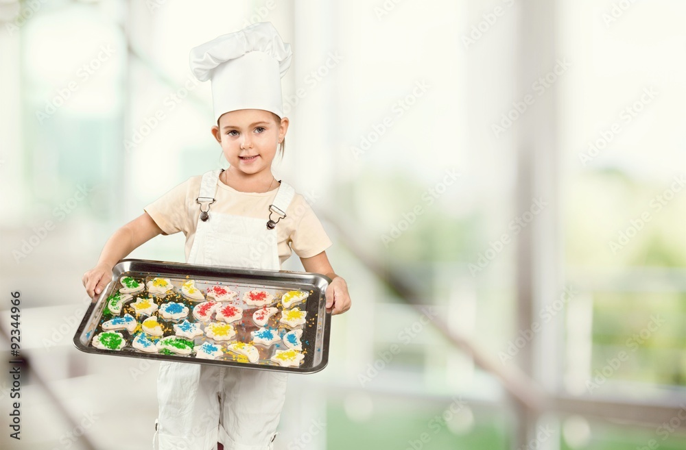 Kitchen cooking.