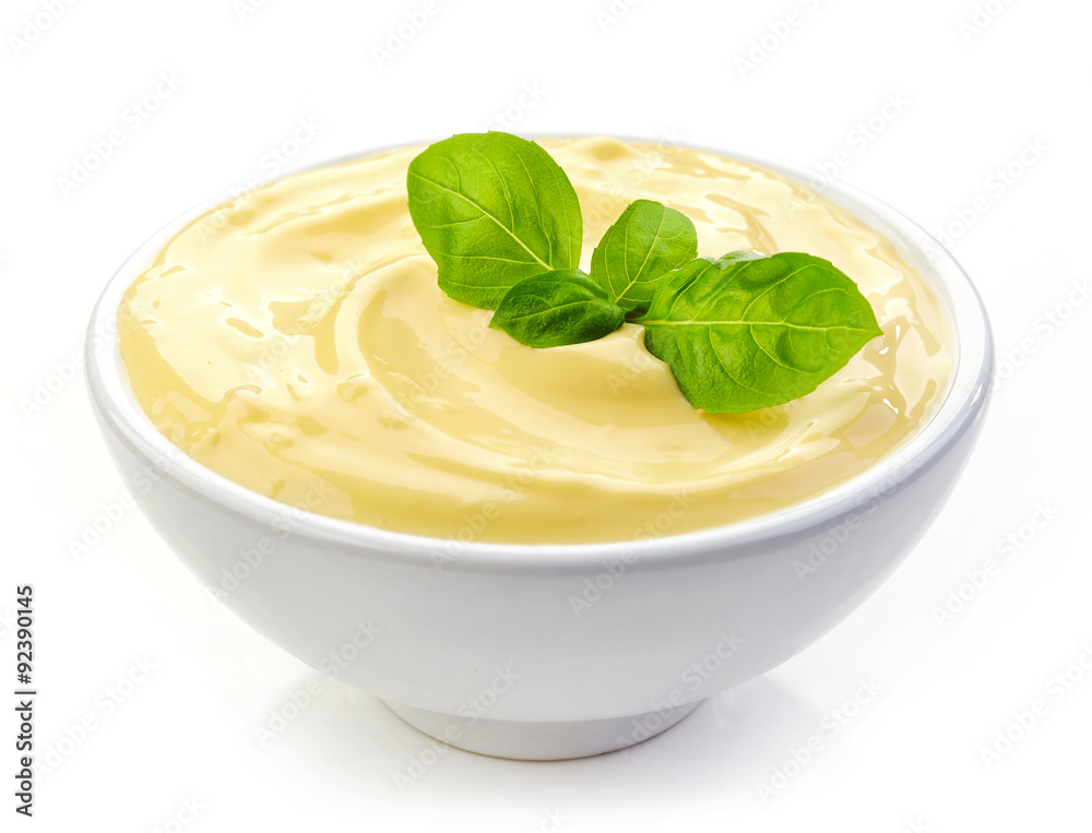 bowl of mayonnaise