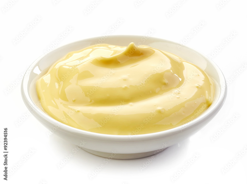 bowl of mayonnaise