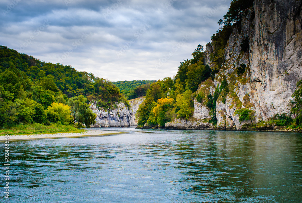 Donaudurchbruch bei Kehlheim in Bayern