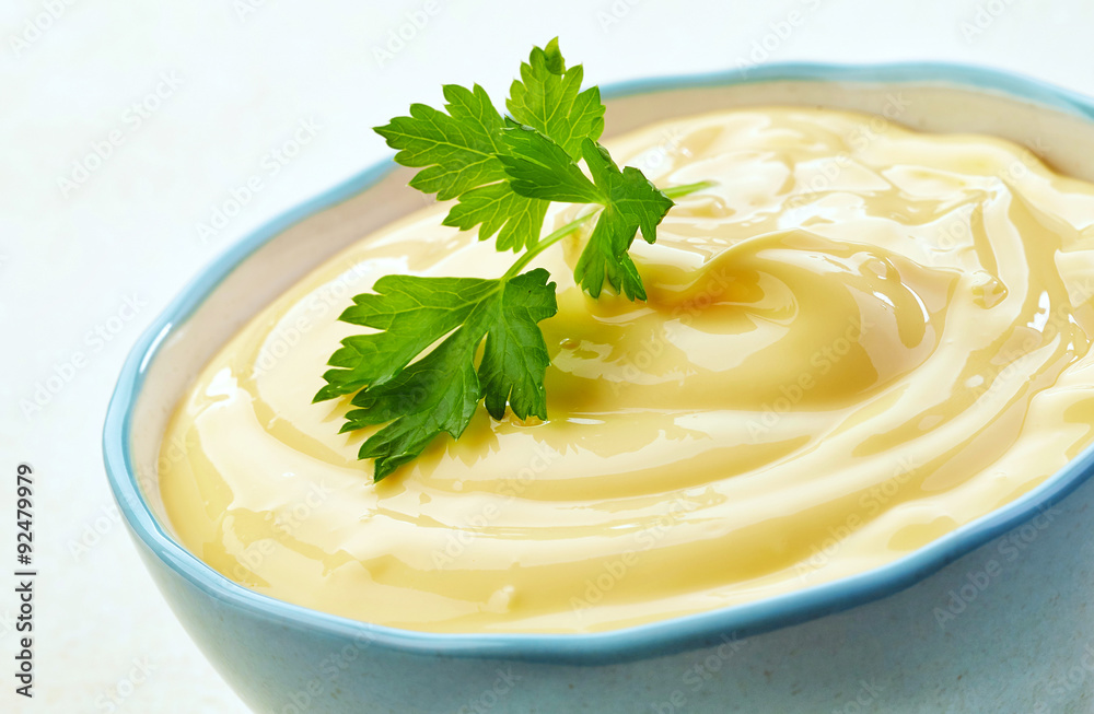 close up of mayonnaise