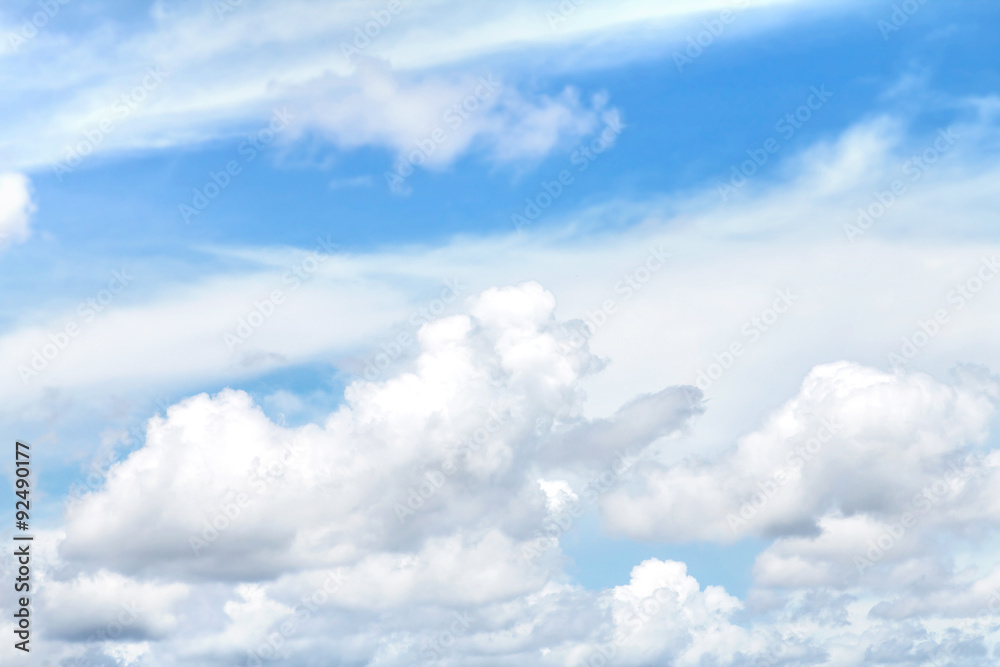 the clouds in blue sky