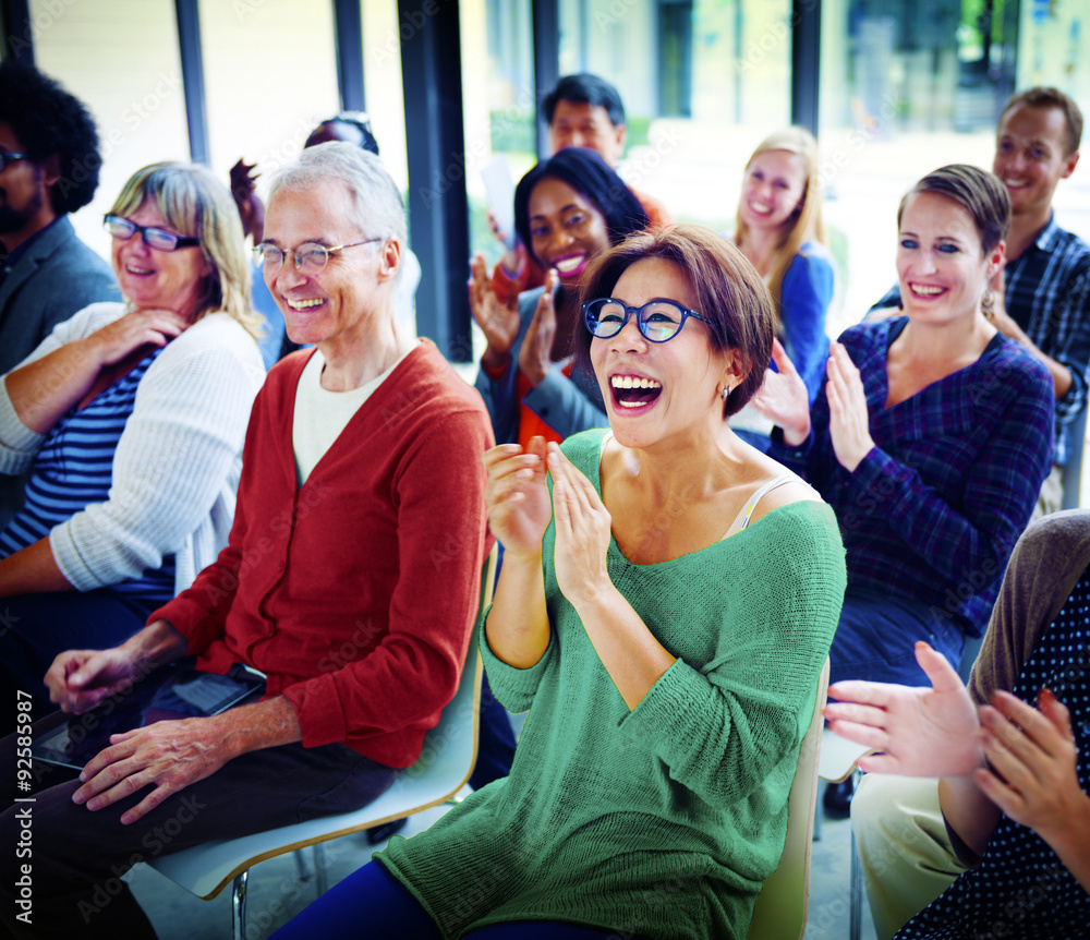 Audience Applaud Clapping Happines Appreciation Training Concept