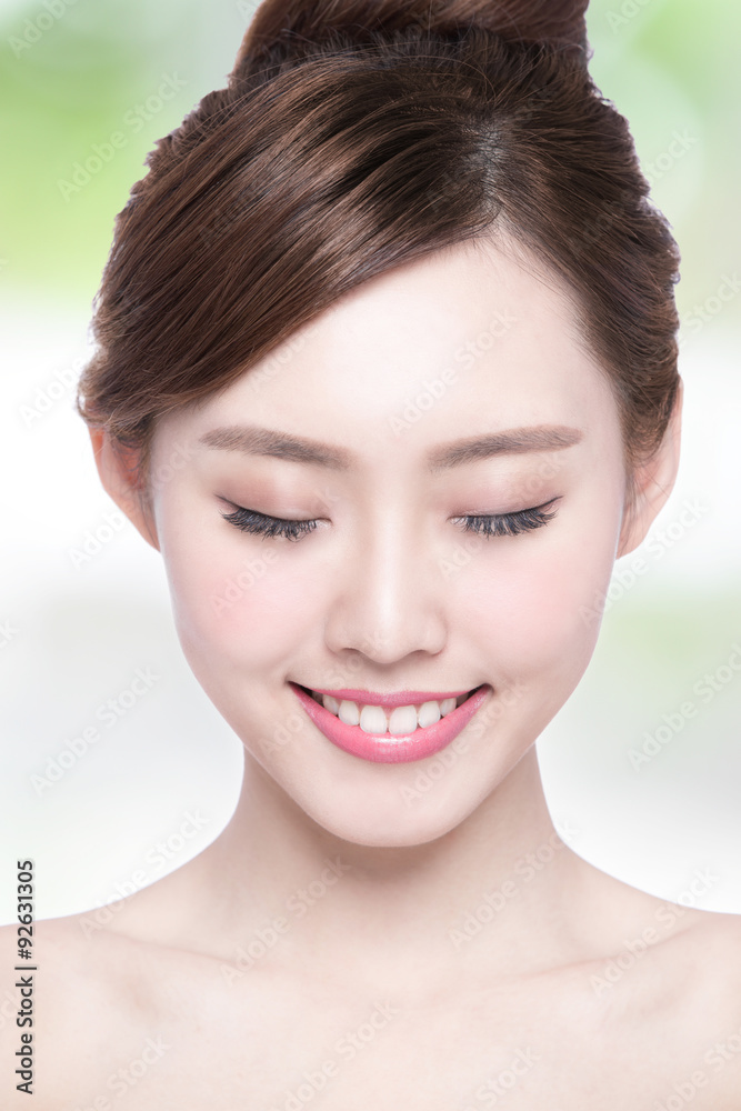 beautiful Skin care woman Face