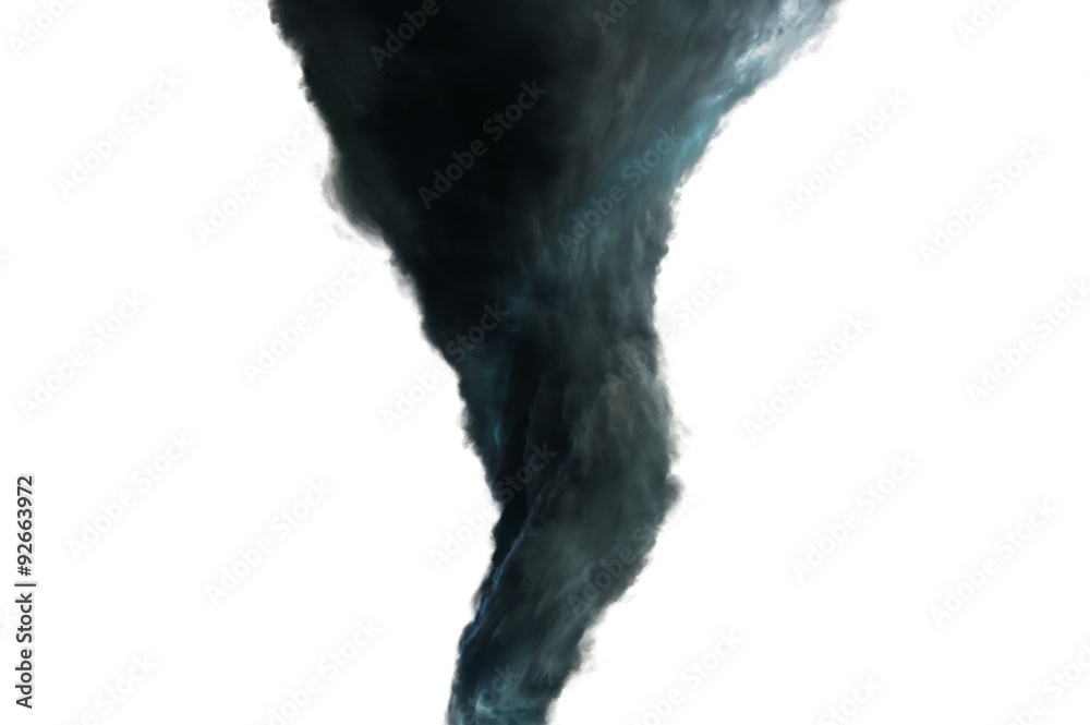 Dark Tornado on white background