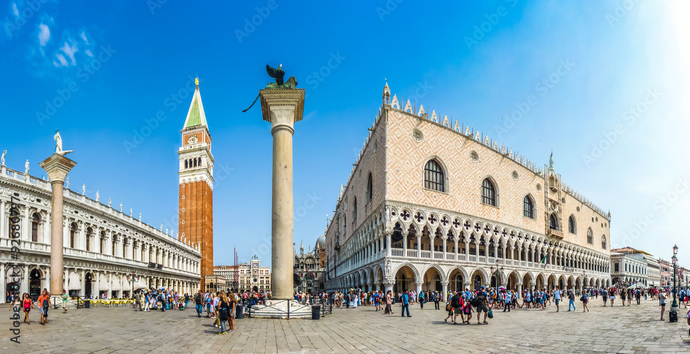 Piazzetta San Marco with Doges Palace and Campanile, Venice, Italy