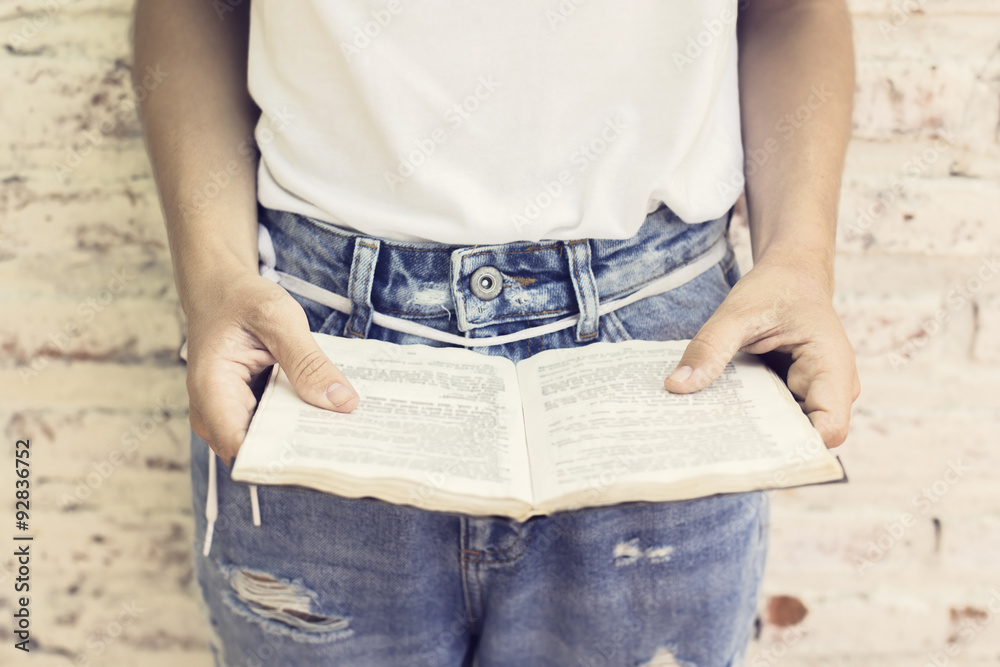 Girl with book