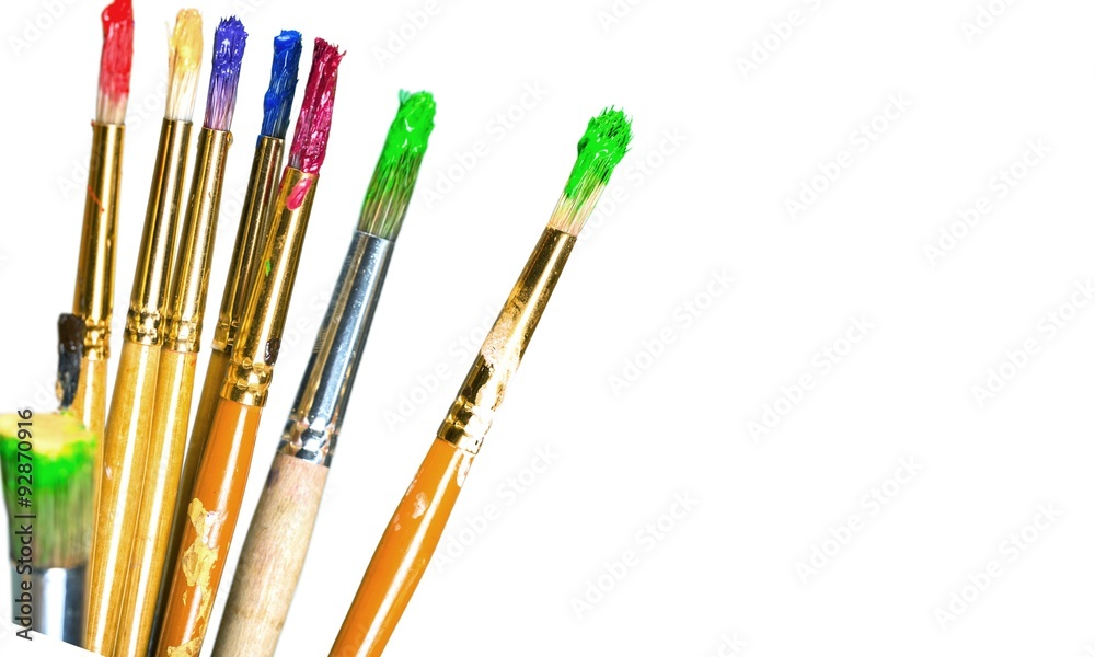 Paintbrushes.