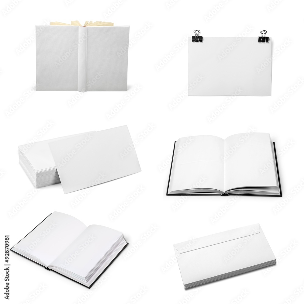 Blank books.