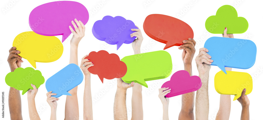 Speech Bubble Social Media Networking Communication Concept