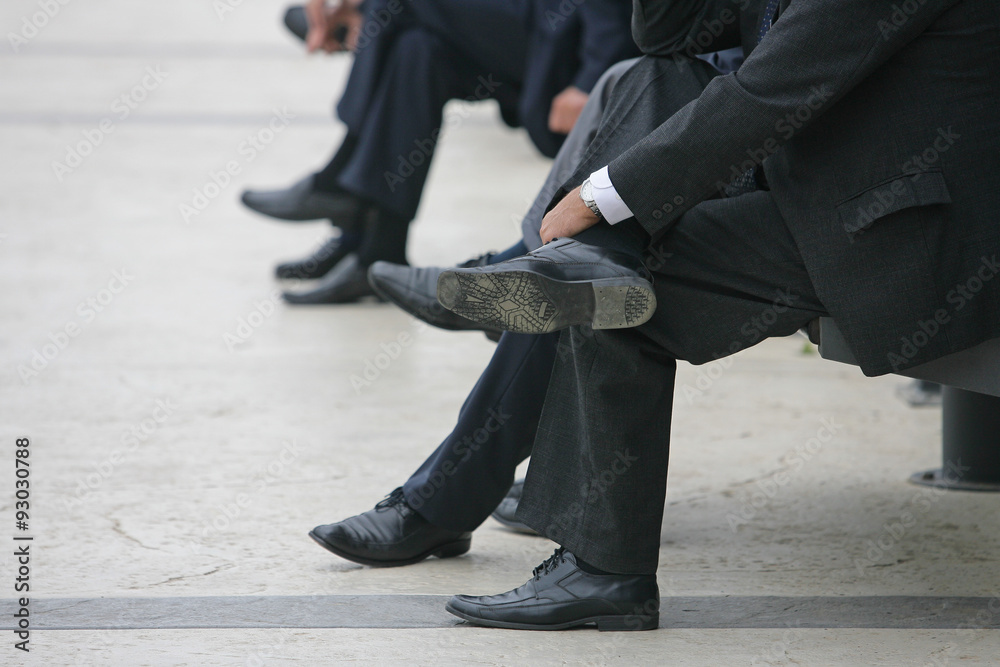 Businessman out of the office The modern shoes businessman