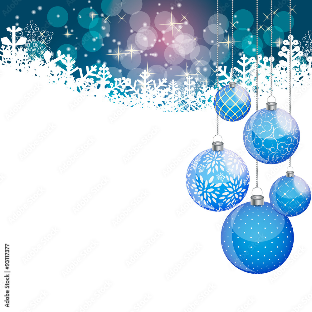 Abstract Beauty Christmas and New Year Background. Vector Illust