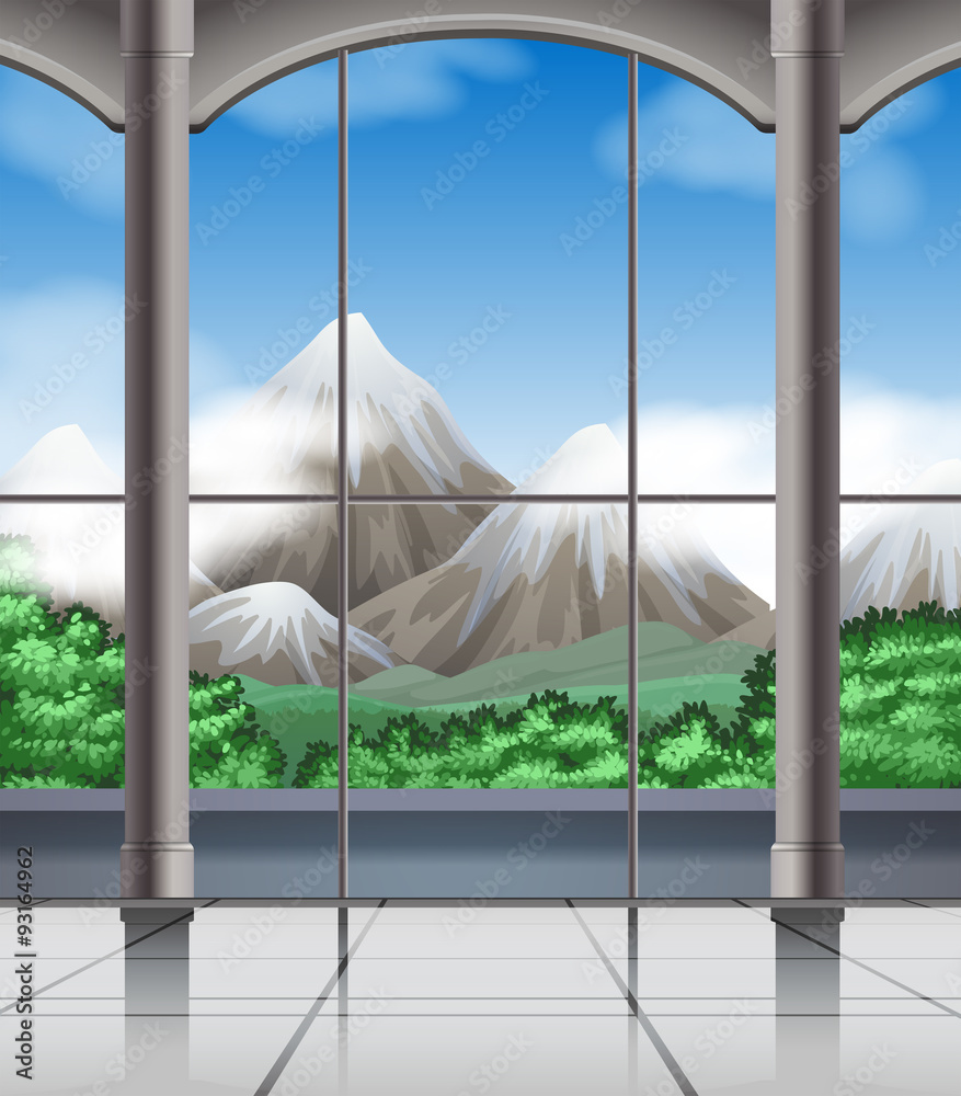 Room with mountain view