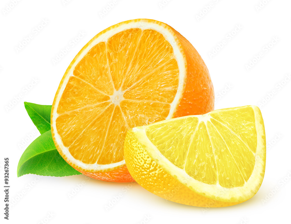 Orange and lemon slices