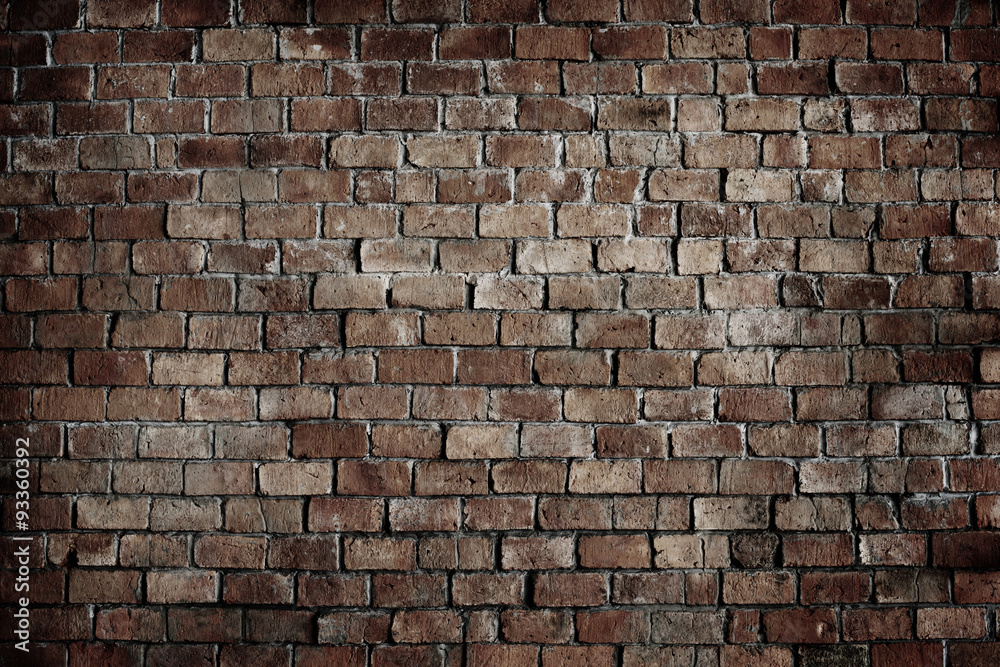 Brick Wall Plain Blank Abstract Aged Structure Textured Concept