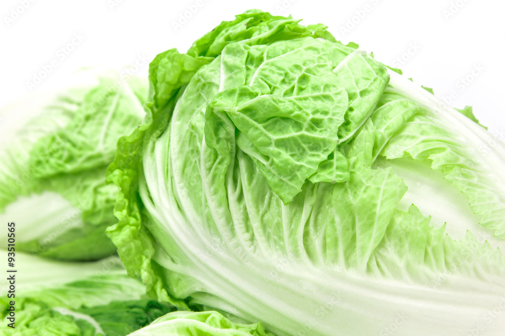 close up and selective focus fresh chinese cabbage  