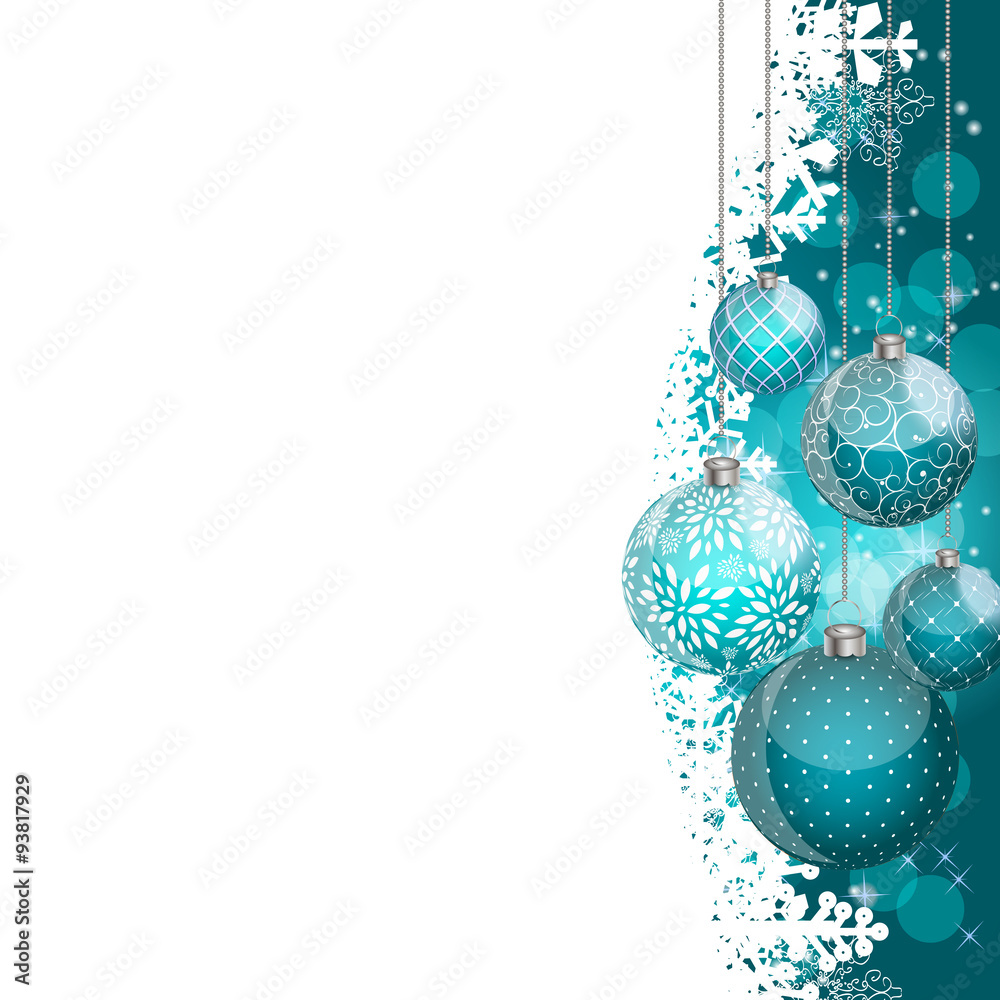 Abstract Beauty Christmas and New Year Background. Vector Illust