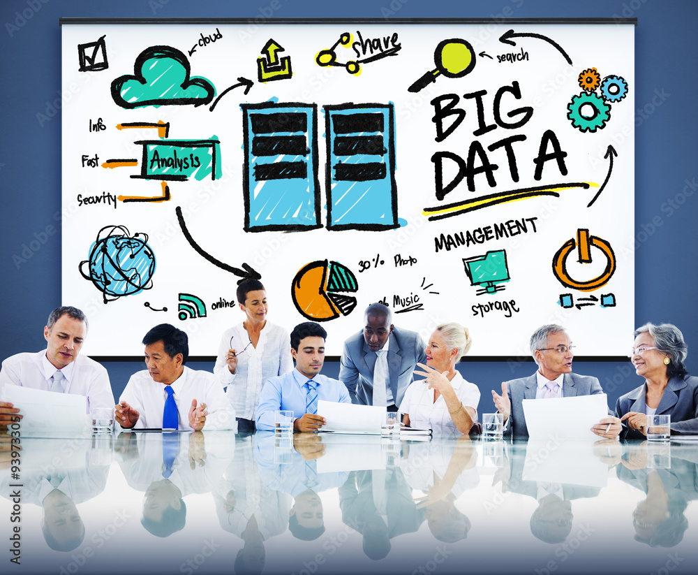 Big Data Storage Online Technology Database Concept