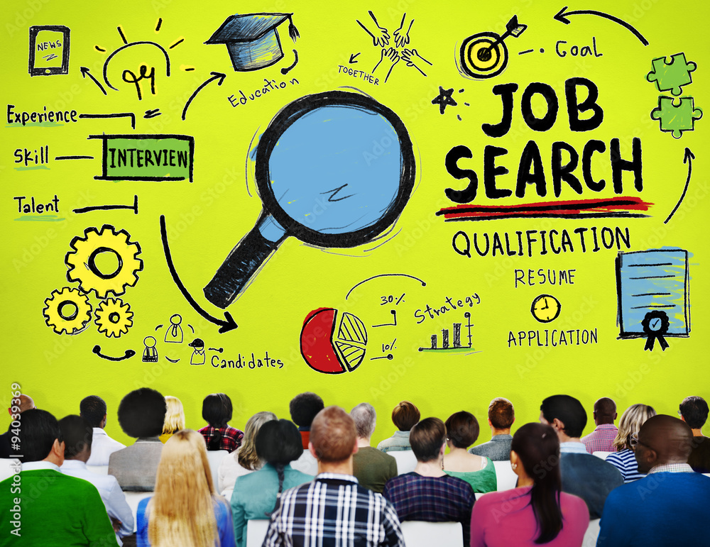 Job Search Qualification Resume Recruitment Hiring Application C