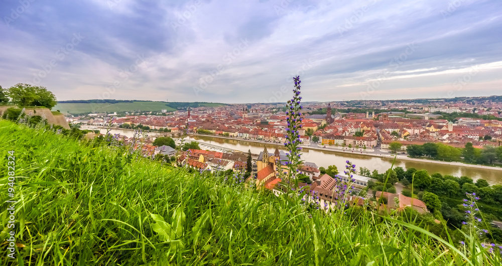 Historic city of Würzburg, Franconia, Bavaria, Germany