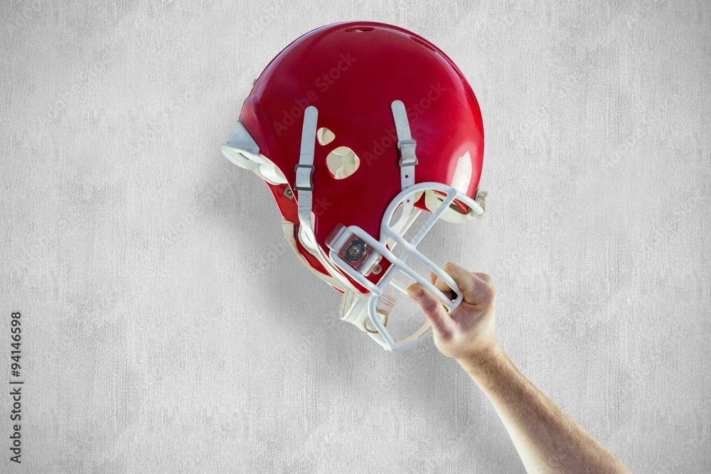 Composite image of american football helmet