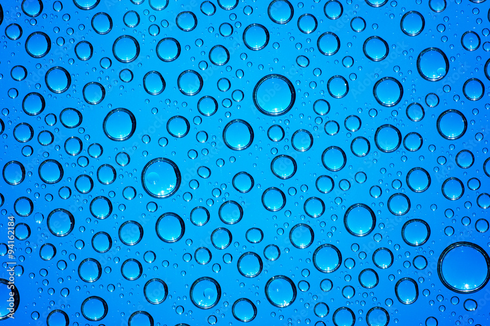  drops on glass