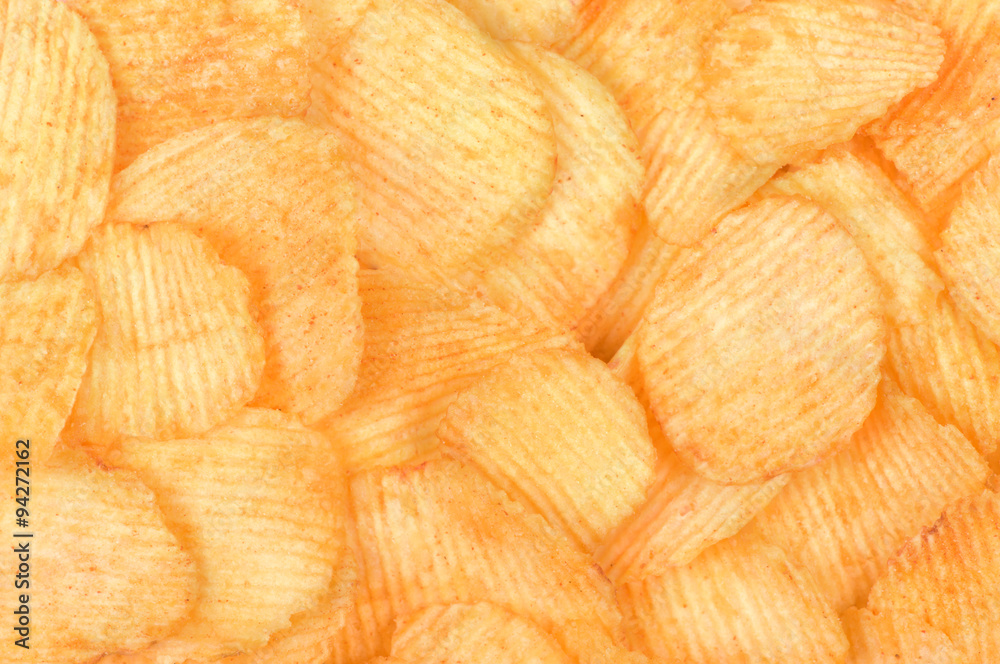 Potato chips background