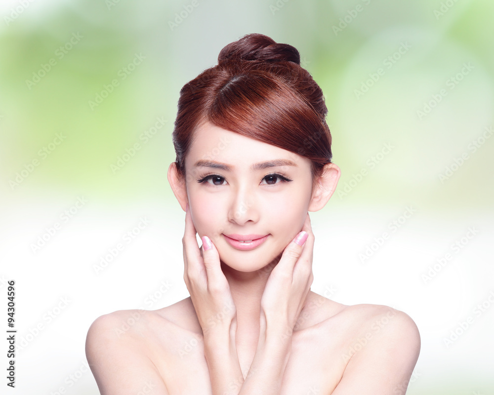 beautiful Skin care woman Face