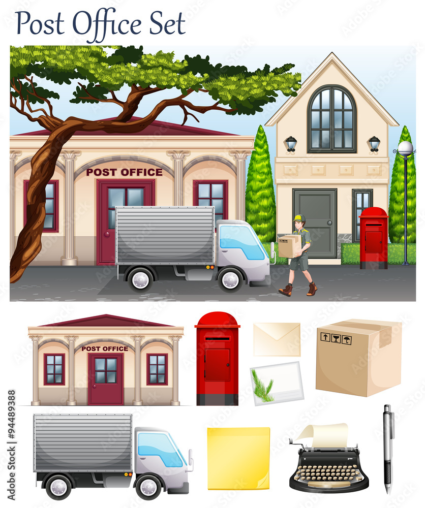 Post office and postal objects