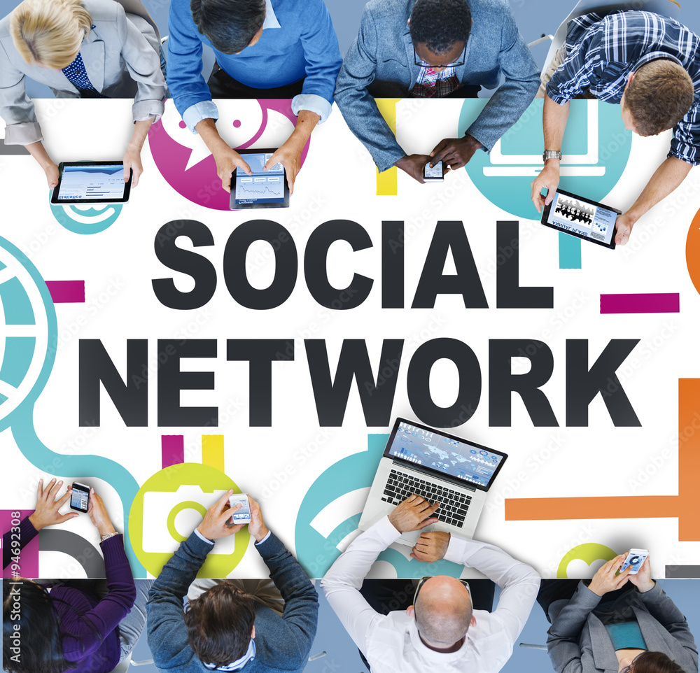 Social Network Internet Online Society Connecting Social Media C