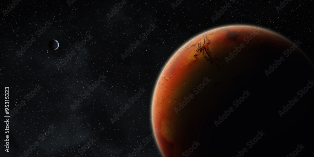 View of planet Mars