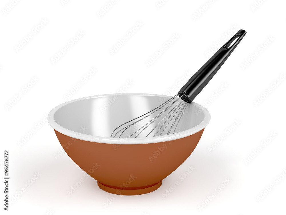 Bowl and balloon whisk