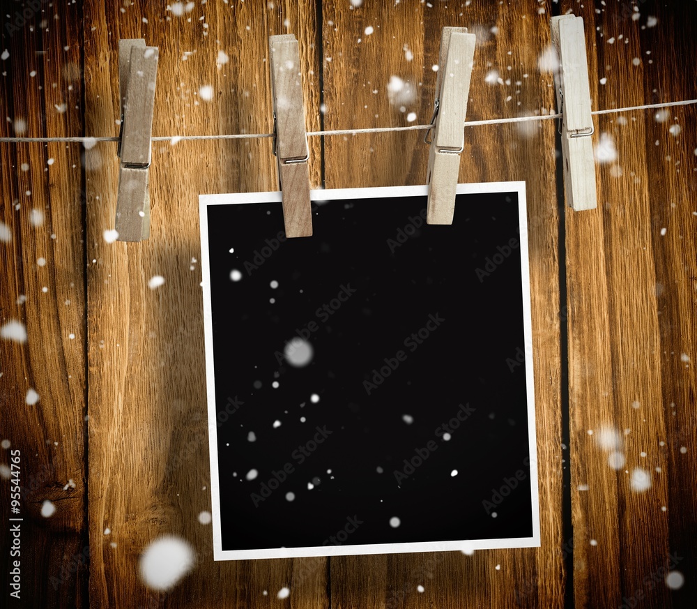 Composite image of snow