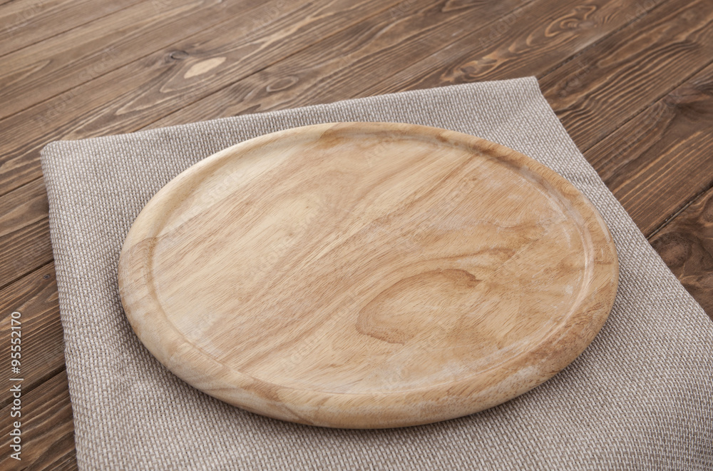 cutting board on a wooden table