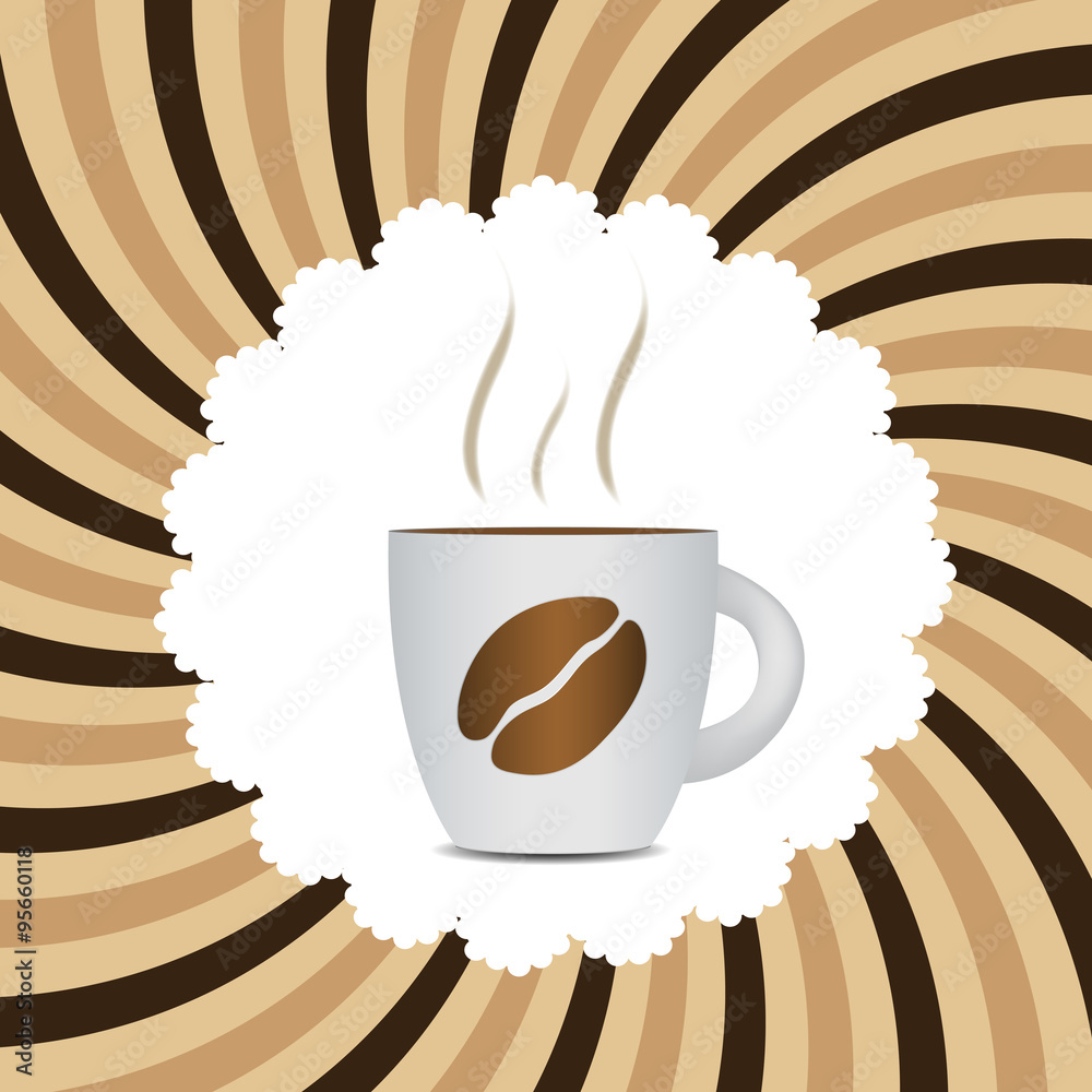 Coffee Template Background Vector Illustration