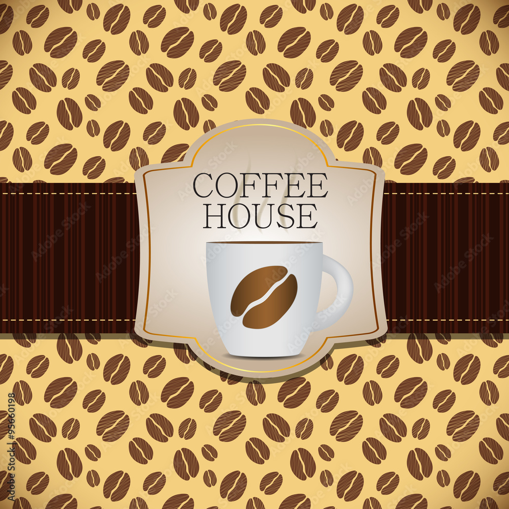 Coffee Template Background Vector Illustration