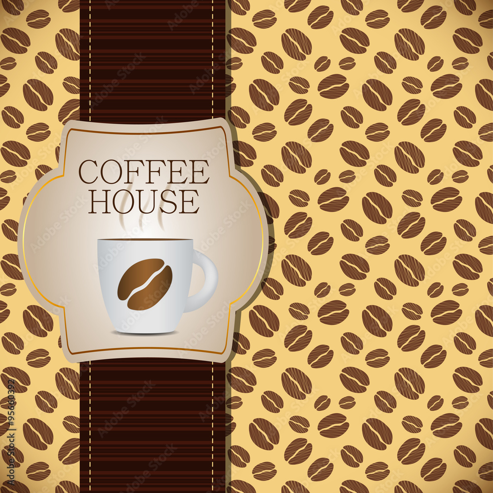 Coffee Template Background Vector Illustration