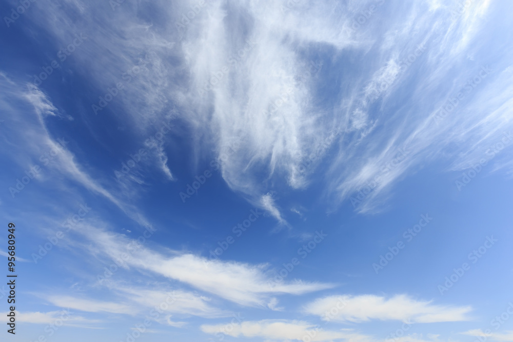 blue sky clouds