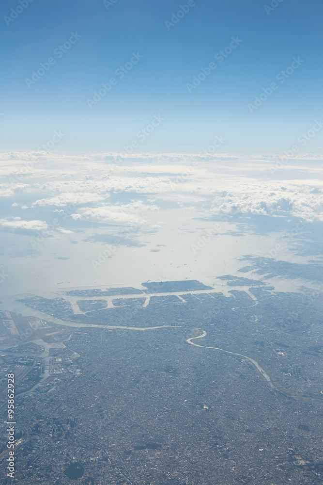 機内からの空の風景