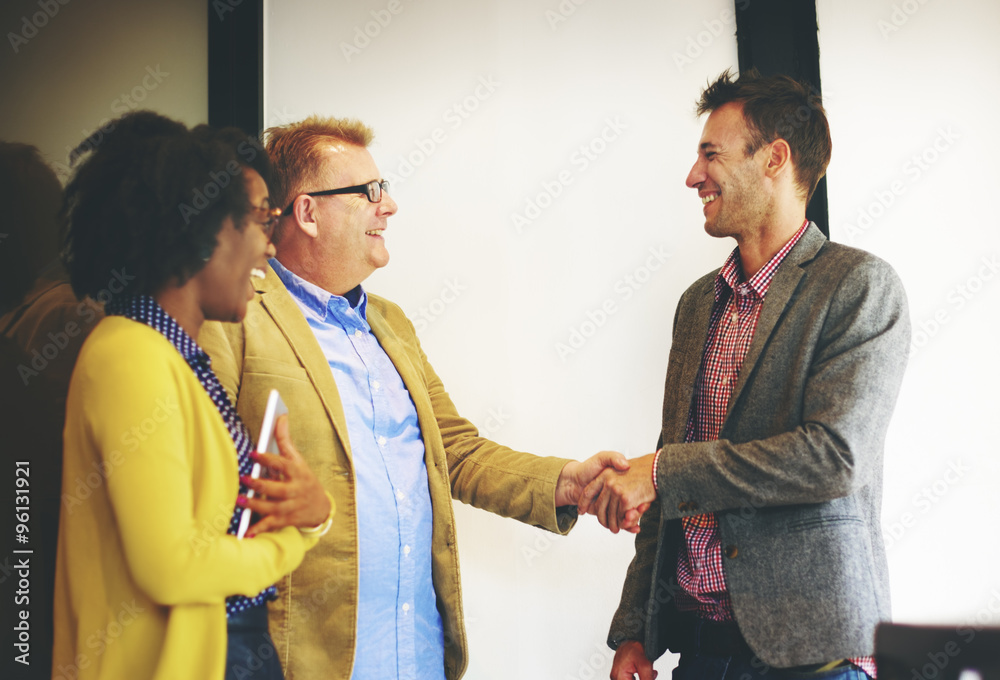 Business People Meeting Corporate Handshake Greeting Concept