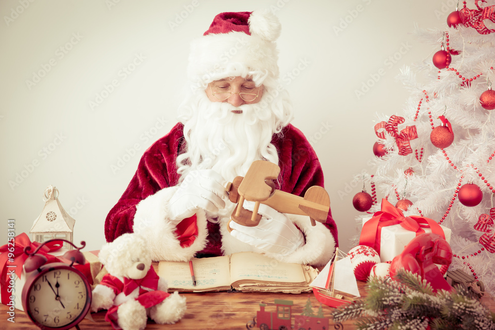 Santa Claus at home