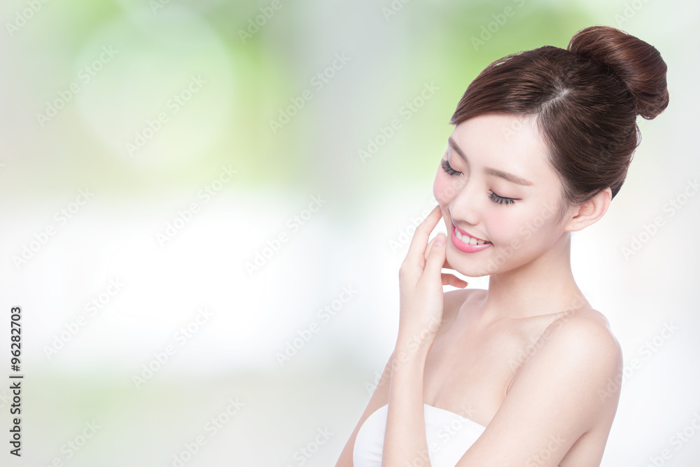 beautiful Skin care woman Face