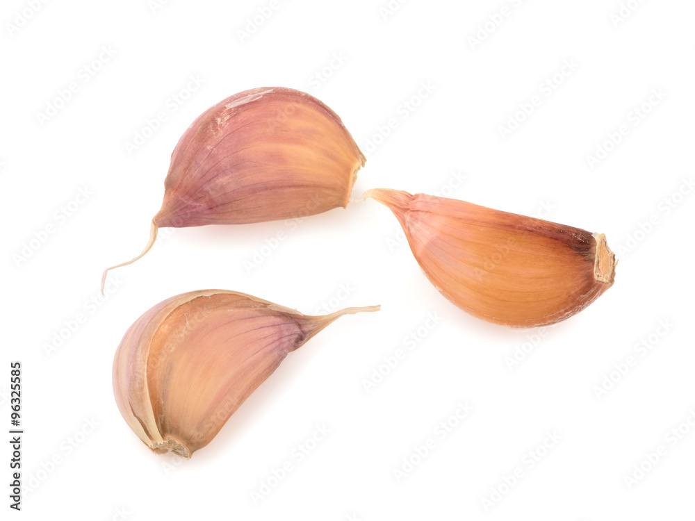 Garlic isolated on white background