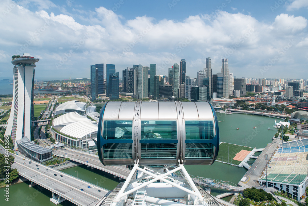 新加坡城市空中美景