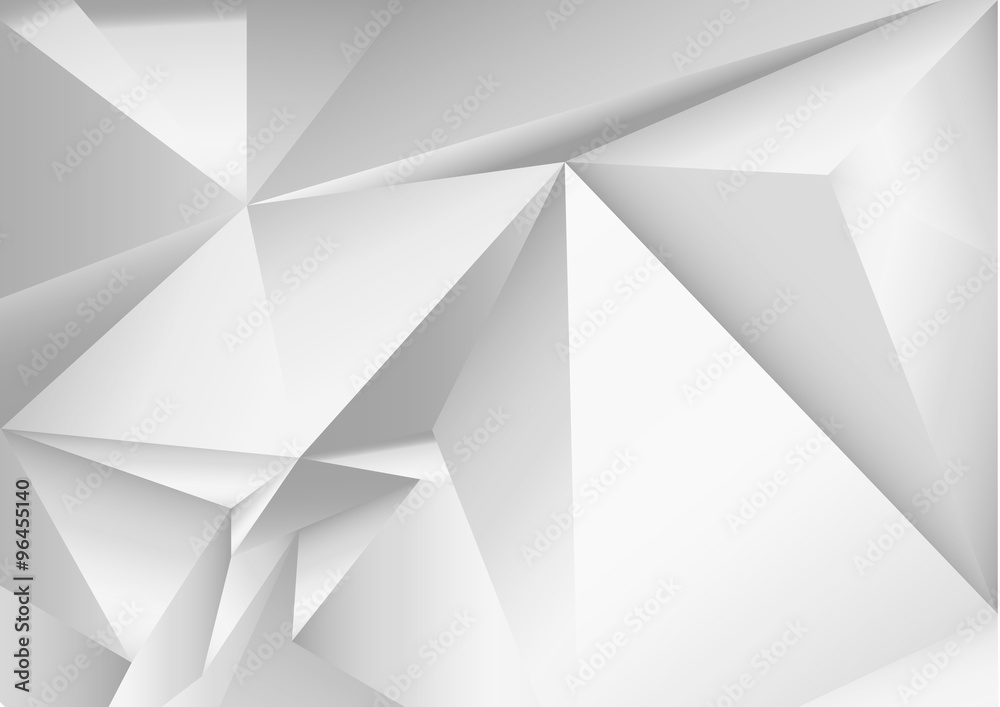 Abstract polygonal grey crystal background. Low poly vector illustration. 3d polygonal texture.