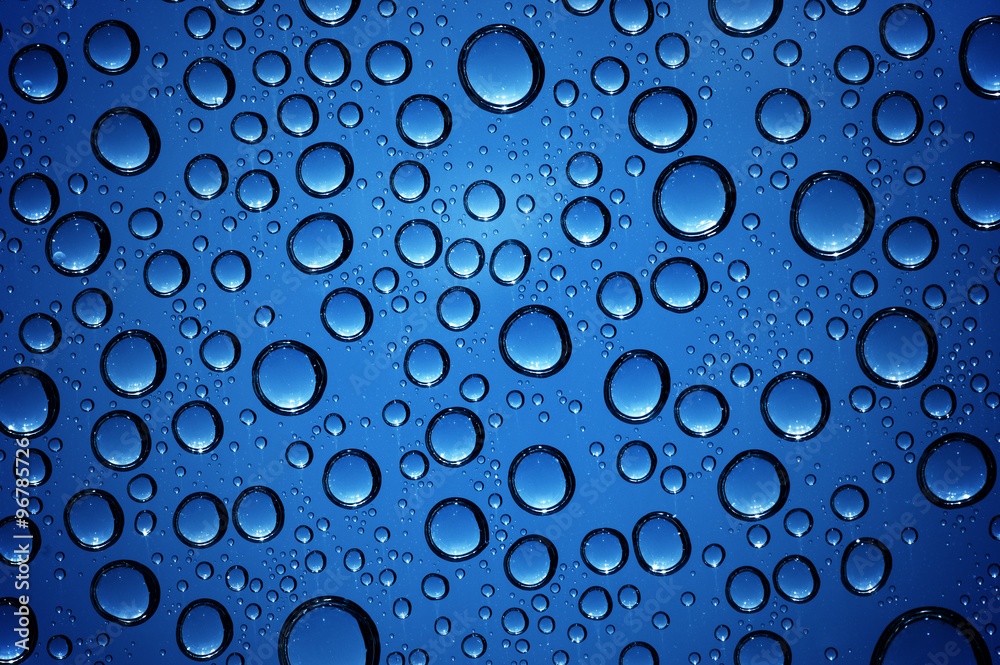  drops on glass