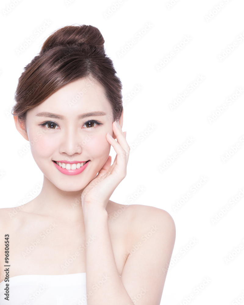 beautiful Skin care woman Face