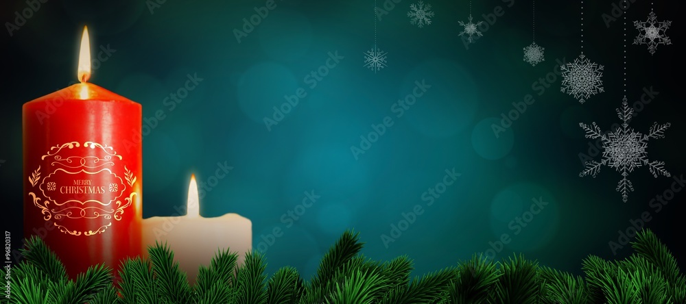 Composite image of christmas greeting 